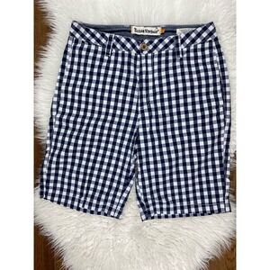 Tailor Vintage Men's 30 Blue White Check Connecticut Originals Bermuda Shorts